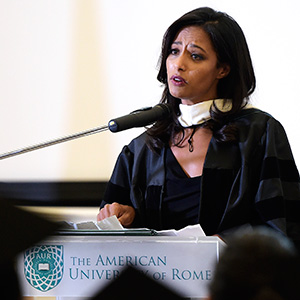 Rula Jebreal at The American University of Rome
